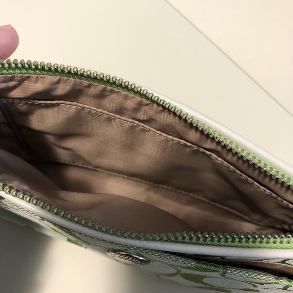 Green Coach wristlet - Picture 5 of 6